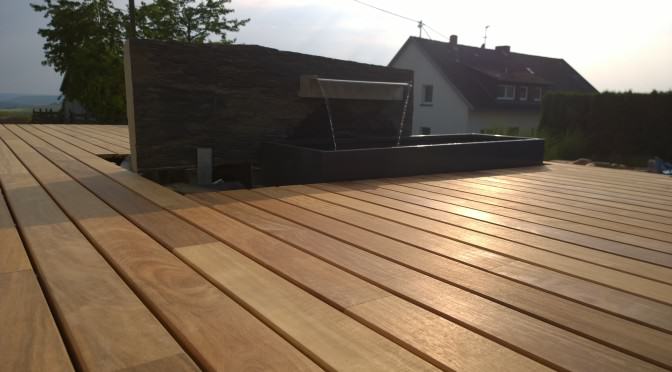 Terrasse mit Sichtschutz – Teil 2